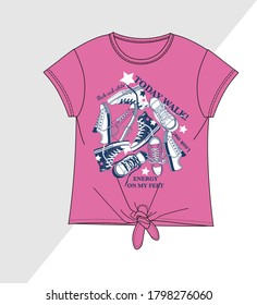 creative T-shirt design for girls