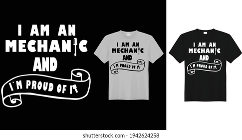 Creative t-shirt design for mechanic 