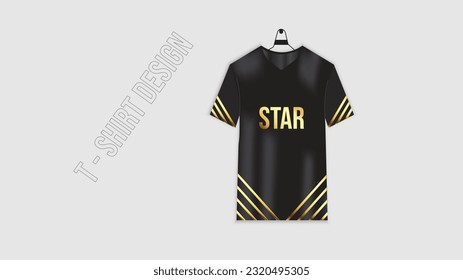Creative T-shirt design template and vector mockup . vector and editable layout . 
