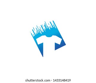 Creative T-shirt Silkscreen Logo Symbol Vector illustration