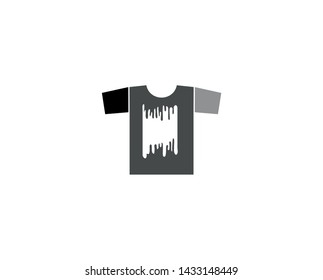 Creative T-shirt Silkscreen Logo Symbol Vector illustration