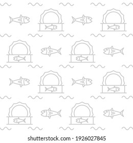 Creative tuna fish pattern design. Easy to edit with vector file. Can use for your creative content. Especially about world tuna day campaign in this may.