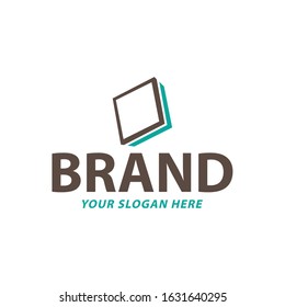 Creative Turqoise Frame Symbol and Icon Logo Design, Vector