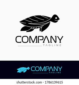 Creative turtle logo. design vector.