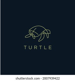 Creative Turtle Logo Icon Vector Design Illustration