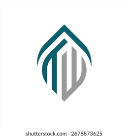 creative TW logo with blue and grey nuances