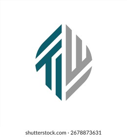 creative TW logo with blue and grey nuances