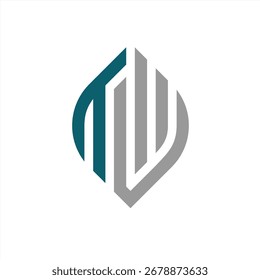 creative TW logo with blue and grey nuances