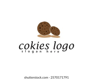 creative two cookies in a row, logo design
