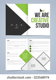 Creative Two page Business Brochure, Flyer, Banner or Template with front and back presentation.