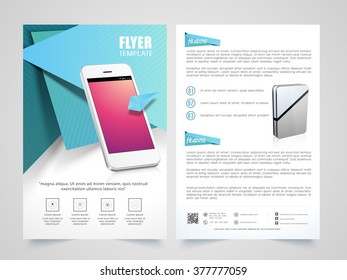 Creative Two Page, Professional Broschüre, Template oder Flyer Design für Geschäftsberichte und Präsentation.