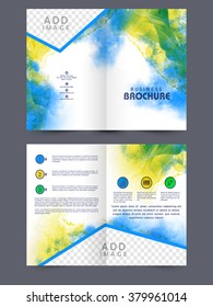 Creative Two Page Professional Broschüre, Template oder Flyer Design für Ihre Geschäftsberichte und Präsentation.