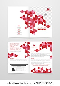 Creative Two Page, Professional Brochure, Template or Flyer design with space for your images.