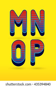 Creative typeset in comic and pop art style