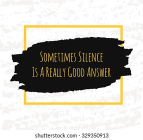 Creative Typographic poster hand drawing in the form of quotes and phrases to raise morale and good mood are written in yellow on black color. Vector illustration