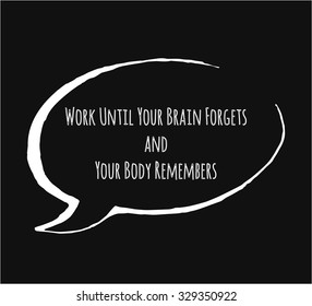 Creative Typographic poster hand drawing in the form of quotes and phrases to raise morale and good mood are written in white on the form to chat. Vector illustration