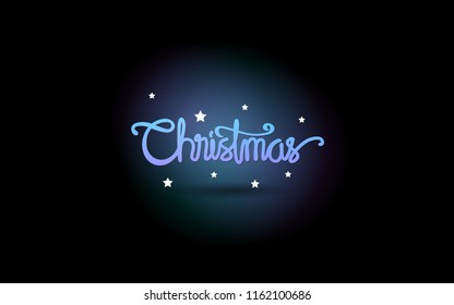 creative typography for christmas with bokeh background EPS10