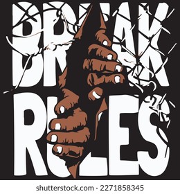 Creative typography design art by illustration. Design made for garments printing, fabrics printing, logo and other