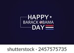 Creative Typography in Honor of Barak Obama Day