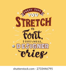 Creative typography humor for designers and artists poster