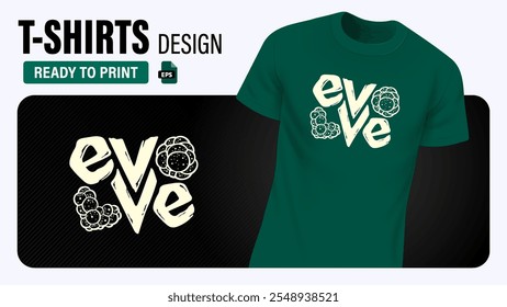 Creative Typography T-Shirt Design – Bold and Artistic EPS Vector for Custom Fashion and Graphic Tees