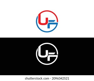 Creative UF Logo And Icon Design Modern Vector Template.	