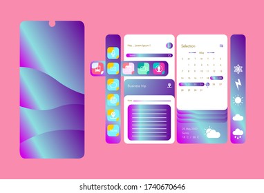 Creative UI, UX, GUI Screens for mobile apps and responsive website 