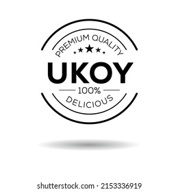 Creative (Ukoy) Logo, Ukoy Sticker, Vector Illustration.