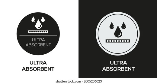 Creative (Ultra Absorbent) Icon ,Vector Sign.