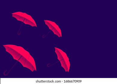 creative umbrella background dark color 
