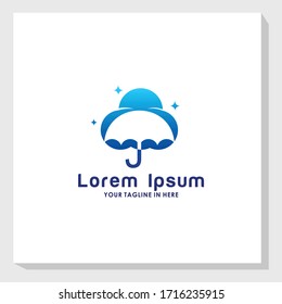 creative umbrella logo design template inspiration