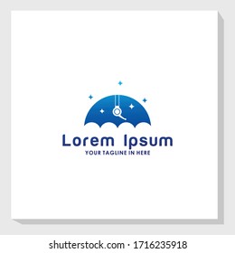 creative umbrella logo design template inspiration