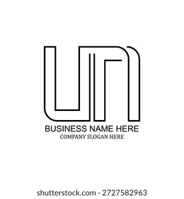 Criativo design de logotipo da ONU, marca minimalista moderna, ícone único da ONU, identidade profissional da ONU, identidade visual versátil limpa