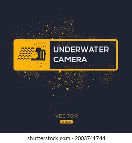 Creative (Underwater camera) Icon ,Vector sign.