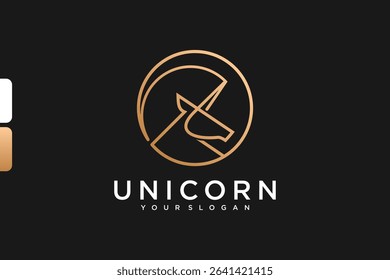 creative unicorn logo, logo reference