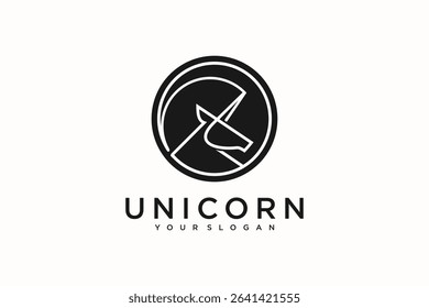 creative unicorn logo, logo reference