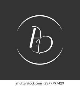 creative and unique AD letter logo for business company