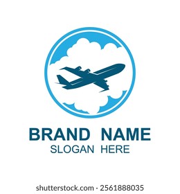 Creative and unique Airplane logo design. logo is suitable for airways industry, travel and brand company