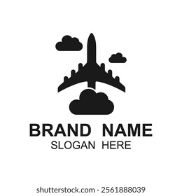 Creative and unique Airplane logo design. logo is suitable for airways industry, travel and brand company
