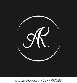 Creative and unique AK letter logo for business company