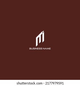 CREATIVE UNIQUE ALPHABET LOGO M I