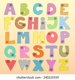 Creative and unique alphabet - poster 