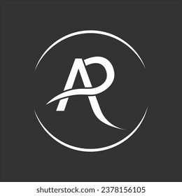kreatives und einzigartiges AP-Buchstabenlogo für Unternehmen