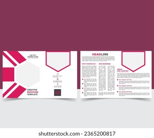 Creative Unique Bi-Fold Brochure Design
