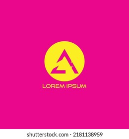 LOGOTIPO A DE MARCA ÚNICA CREATIVA