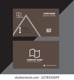 Tarjeta de visita única creativa Plantilla de tarjeta de presentación doble cara. 