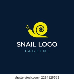 Diseño creativo y colorido de caracol y caracol con el logo del animal.