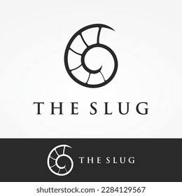 Creative and unique colorful snail and snail shell animal logo design.