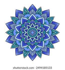 Creative Unique Colour Mandala  Book Page. Easy Mandala Coloring Book Pages for Adults to Relax, Experiences Give Relief. Resizeable Vector File.