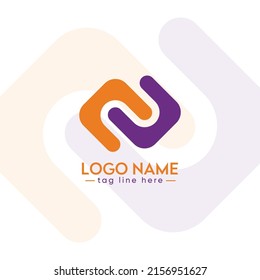 Kreatives einzigartiges Connect Logo-Design und weißer Hintergrund, kostenloser Download von Premium-Vektordateien.